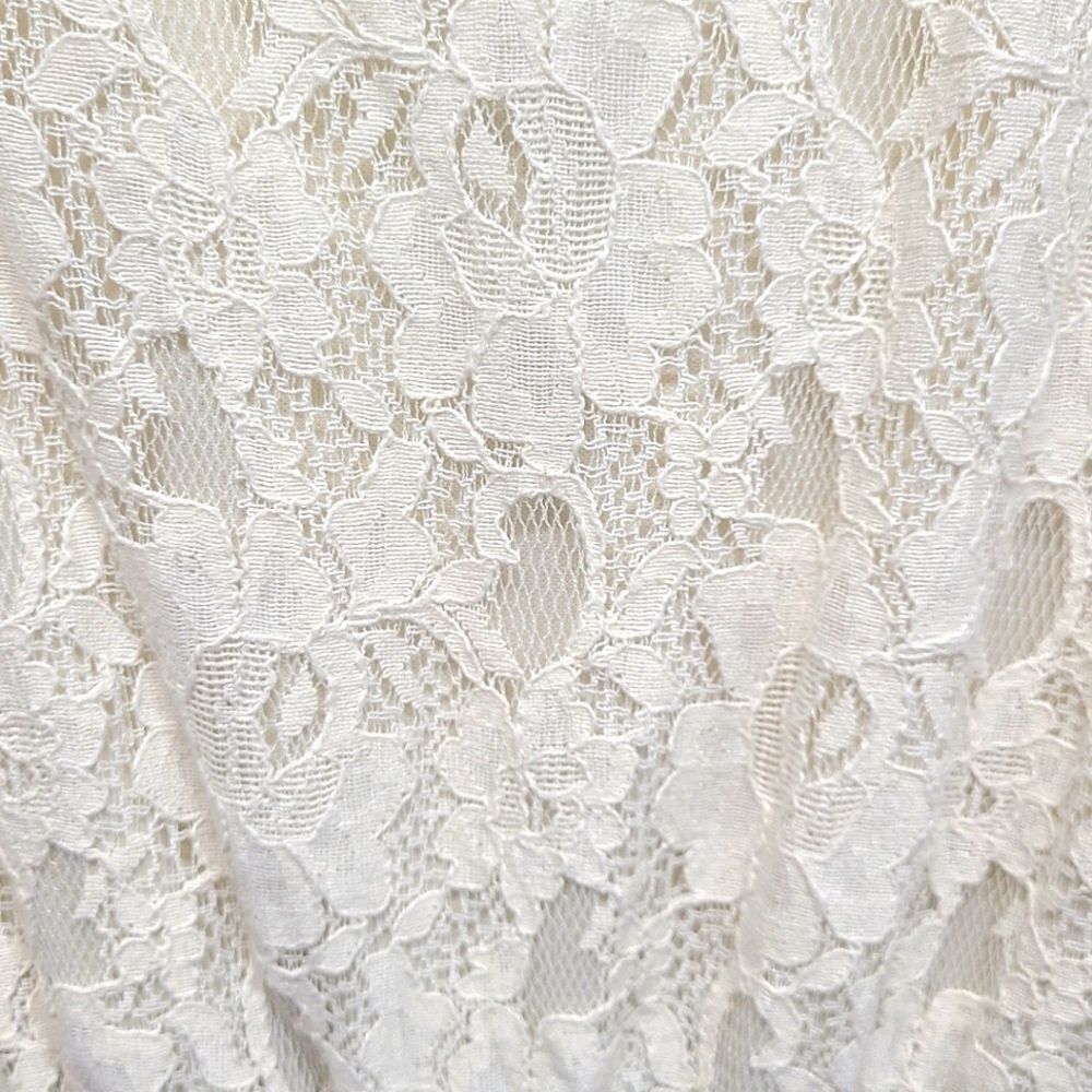 Alythea‎ A-line Upper Lace Blue/Ivory Dress Size Medium - Picture 8 of 10